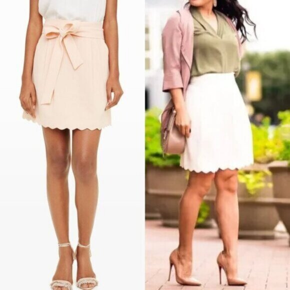 Club Monaco Hanne Mini Skirt 6 Light Peach - Picture 1 of 6